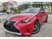 Used 2016/20 Lexus RC200t 2.0 F Sport Coupe(FACELIFT)(3 YEAR WARRANTY)(LOW MILEAGE) - Cars for sale