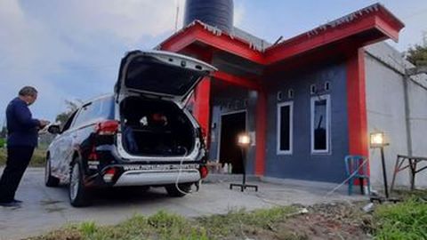 Mitsubishi Outlander PHEV Jadi Andalan di Kawasan Bencana