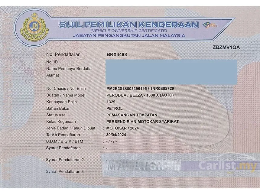 2024 Perodua Bezza X Sedan