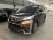 Recon 2018 Toyota Vellfire 2.5 Z G Edition MPV SUNROOF, 3LED, DIGITAL INNER MIRROR, PILOT SEAT, ROOF MONITOR, POWER BOOT, MILEAGE 21K KM (5 YEARS WARRANTY) - Cars for sale