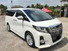 2016 Toyota Alphard 2.5 SA (A) Sunroof Low Mileage Warranty