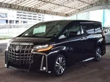 2019 UNREG TOYOTA ALPHARD 2.5 SC ( DIM / BSM ) JAPAN SPEC ( SPARE TIRES ) 5 YEAR WARRANTY