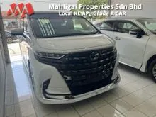 2024 Toyota Alphard 2.5 Z, NEW CAR, 67 km, 6A, Modelista Bodykit, 4 Cameras, Moon Roof, Power Sun Shade, Universal Side Step, DIM, BSM, Roof Monitor
