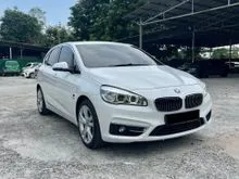 [ LOANKEDAI ] 2016 BMW 218i 1.5 Active Tourer Hatchback F45 LUXURY Powerboot ParkAssist ReverseCamera HIGHSPEC CBU LikeNEW