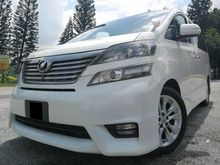 2010 Toyota Vellfire 2.4 Z Platinum ZP LIMITED EDITION 2 POWER DOORS POWER BOOT HOME THEATRE SUN MOONROOF SURROUND CAM 1 LADY OWNER