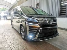 2019 Toyota Vellfire 2.5 ZG / ADMIRATION AEROKIT / SUNROOF / 3 LED / BSM / DIM