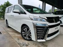2018 Toyota Vellfire 2.5 ZG PCS LTA Pilot Seat Leather P/Boot Unregister