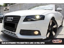 Audi A4 DYNAMIC TFSi QUATTRO S-LINE 2.0 FULL SPEC TRUE 2011