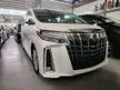 Recon 2020 Toyota Alphard 2.5 S TYPE GOLD 3LED LIGHT, PWR BOOT, ORI ROOF MONITOR DIM BSM 8 TAHUN UNLIMITED MILEAGE
