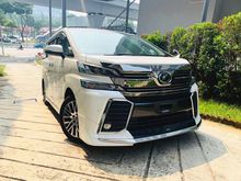 PRE-CRASH SENSOR , NEW STOCK Toyota Vellfire 2.5 Z G Edition MPV , FULL MODELISTA BODYKIT , ROOF WITH MONITOR PLAYER , PARK SENSOR , PRICE CAN NEGO!!!