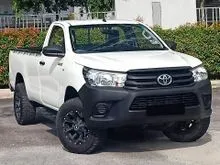 2021 Toyota Hilux Single Cab 2.4 4X4 (M) * 2 YAERS WARRANTY * *GUARANTEE No Accident/No Total Lost/No Flood & 5 Day Money back Guarantee*