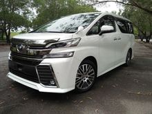 2016 Toyota Vellfire 2.5 ZG ***Sunroof ***Good Condition***High Trade In***