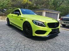 2017 Mercedes-Benz C43 AMG 3.0 MATIC Coupe/ FULL WRAP LIME GREEN / STAGE 2 TUNE / AMG STEERING / MANY MODIFIED / BUY AND DRIVE