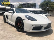 2017 Porsche 718 2.5 Cayman S Coupe sport + chrono 350hp japan white unreg