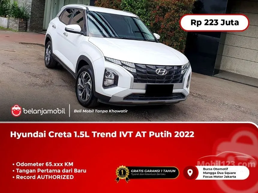 Jual Mobil Hyundai Creta 2022 Trend 1.5 di DKI Jakarta Automatic SUV Putih Rp 223.000.000