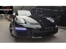 Porsche Cayman 2.7 TURBO 2013,COLLECTION ITEM,LIMITED SPEC NEW FACELIFT LIGHTS AND BUMPERS,,FULL LEATHER SEATS,CRYSTAL BLACK IN COLOUR,ONE DATO OWNER