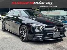 2020 Mercedes-Benz AMG A35#Full 2 tones Black/Red Leather#Surround View Cameras#Keyless Entry+Go#ILS#Sport Mode#Rear Spoiler#HUD#18 Rims#ILS#