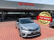2015 Toyota Corolla Altis 1.8 AT - TOYOTA FULL SERVICE RECORD + FREE 1 YEAR WARRANTY + FREE 1 YEAR SERVICE BY AUTHORIZED TOYOTA DEALER