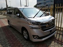 2016 TOYOTA VELLFIRE 2.5 X-SPEC ( 2 WHEEL ) PRE-CRASH UNREG