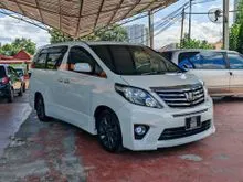 LOAN2012 REG2015 Toyota ALPHARD 2.4 PILOT SEAT SUNROOF PREMIUM SPEC (WARRANTY)