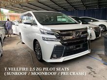 2015 Toyota Vellfire 2.5 ZG PILOT SEATS ** SUNROOF / MOONROOF / PRE CRASH ** FREE 5 YEAR WARRANTY ** BEST OFFER NOW **