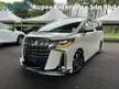 Recon 2020 Toyota Alphard 2.5 SC Modellista UNREGISTER 3LED Sequential Signal 3BA New Facelift Twin Sunroof Roof Monitor Apple Carplay 5Yrs Warranty