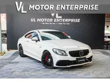 2017 MERCEDES BENZ C180 COUPE CONVERTED C63 HID AMG 19 SPORT RIM BURMESTER SOUND SYSTEM AMBIENT LIGHT ELECTRONIC LEATHER SEAT