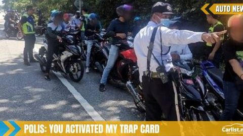 307 Biker Convoy Caught In PDRM Roadblock, Many Issued Summonses