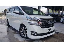 2015 Toyota Vellfire 2.5 V Spec Power Boot 2 Power Door 7 Seater Door Blind Unregister for sale