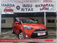 2016 Toyota Sienta 1.5 G MPV