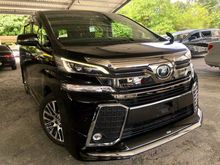 2016 Toyota Vellfire 2.5 ZG Edition MPV**MODALISTA BODYKIT**ALPINE AUDIO**ALPINE REAR ENTERTAINMENT**PRE-CRASH**
