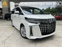 2020 Toyota Alphard 2.5 S 8 SEATER SUNROOF MOONROOF DIM SYSTEM BLIND SPORT SENSOR GRADE 4.5B ORIGINAL MILEAGE 16K KM FREE 5 YEARS WARRANTY