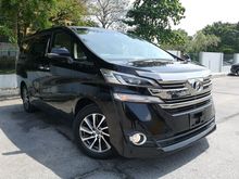 2017 Toyota Vellfire 2.5 X - 8 Seater 2 Powerdoor - 4 YEAR WARRANTY
