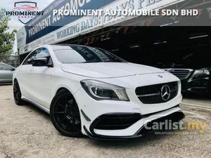 MERCEDES BENZ CLA 200 AMG WTY 2023 2018,CRYSTAL WHITE IN COLOUR,FULL LEATHER SEATS,REVERSE CAMERA, AMG BUMPERS,ONE OF DATO OWNER