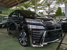 2019 Toyota Vellfire 2.5 ZG 2200KM MILEAGE SUNROOF DIM ANDROID 3LED