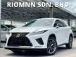 Recon [VALUE BUY] 2020 Lexus RX300 2.0 F Sport AWD, 9000km, Red Interior, Panoramic Sliding Roof, 360 Camera, Seat Ventilation, LKA, BSM, HUD and MORE