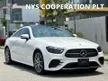 Recon 2021 Mercedes Benz E300 2.0 AMG Line Coupe Sports Unregistered AMG Brembo Brake Kit Burmester Sound System Head Up Display Aircond Seat Massege Sea