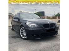 CKD 2009 E60 BMW 530i 3.0M-SPORT(A)NEW i-DRIVELCI FREE 1YEAR WARRANTY GOOD CONDITION LOW MLEAGE LIKE NEW ACCIDENT FREE AND 1 CAREFUL OWNER