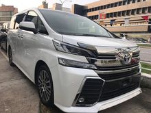 TOYOTA VELLFIRE 2.5 ZG UNREGISTER 2015 LEATHER COVER AIPINE MONITOR