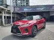 Recon 2019 Lexus RX300 2.0 F Sport SUV (4WD) Red Leather Interior, Panoramic Roof, 4 Camera, Wireless Charger