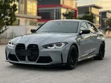 2022 BMW M3 3.0 Competition M xDrive Sedan, Harman Kardon, Black Leather Interior, Carbon Fibre Trim Interior, Surround Camera