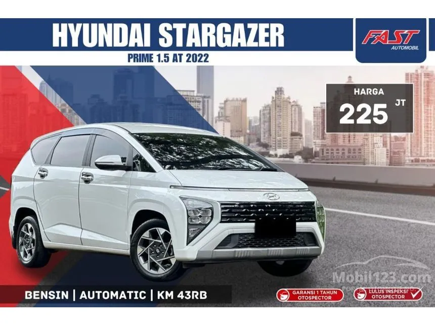 Jual Mobil Hyundai Stargazer 2022 Prime 1.5 di DKI Jakarta Automatic MPV Putih Rp 225.000.000
