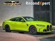 Recon UNREG 2021 BMW M4 3.0 Competition Coupe Carbon Bucket Seat Sao Paulo Yellow