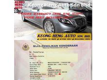 (ACTUAL YR MADE 2O16)(GST INCLU)(WARRANTY TIL 2O2O)(FULL SERVICE)(LIKE NEW)(CKD LOCAL SPEC)(CHERAS AREA) MERCEDES BENZ W222 S400L HYBRID 3.5 L-PACKAGE
