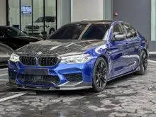 2020 BMW M5 4.4 Competition Pack 4WD Carbon Roof Harman Kardon Sound Surround Camera Xenon Light LED Daytime Running Light Paddle Shift Power Boot HUD