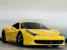 OUTRAGEOUS YELLOW PRE OWNED 2011 FERRARI 458 ITALIA 4.5 V8 COUPE UK SUPERB CONDITION