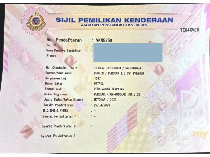 2023 Proton Persona Premium Sedan