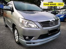 2011 Toyota Innova 2.0 G FACELIFT (A) 1 OWNER - SPECIAL NUMBER ( WXX 9555 ) - ORIGINAL PAINT - LOW MILEAGE - TIP TOP CONDITION - PERFACT LIKE NEW....