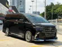 2025 Toyota Alphard 2.5 Z Modelista JBL SPEC FULLY LOADED - ORI MODELLISTA II BODYKIT - READY STOCK NOW 5AA GRADE WITH 6K MILEAGE ONLY - Unregister
