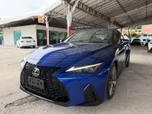 2021 Lexus IS 300 F SPORT 2.0 SUNROOF 4 CAMERA BLACK COLOR INTERIOR JAPAN EDITION